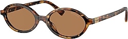 Miu Miu Regard 04ZS 19P2Z1 Light Havana-Brown Kadın Güneş Gözlüğü