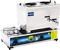 Mizan 25 Lik 20 lt Çift Demlikli Doğalgazlı Çay Kazanı