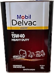 Mobil Delvac Legend 15W-40 Heavy Duty 18 lt Dizel Motor Yağı