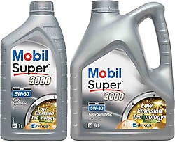 Mobil Super 3000 XE 5W-30 4+1 lt Motor Yağı