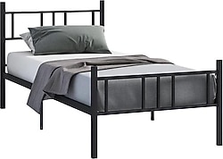 Mobpazar Akın 120x200 cm Ferforje Metal Tek Kişilik Karyola