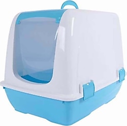 Moderna Flip Cat 50 cm Mavi Kapalı Kedi Tuvaleti