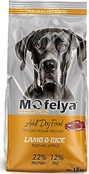 Mofelya Kuzu Etli ve Pirinçli 15 kg Yetişkin Köpek Maması