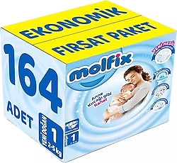 Molfix 1 Numara Yenidoğan 82'li 2 Adet Bebek Bezi