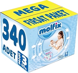 Molfix 3 Numara Midi 68'li 5 Adet Bebek Bezi