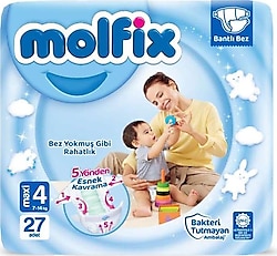 Molfix 4 Numara Maxi 27'li Bebek Bezi