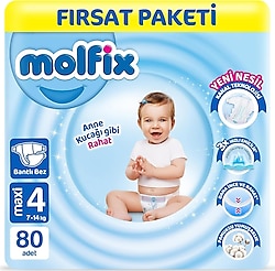 Molfix 4 Numara Maxi 80'li Bebek Bezi