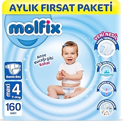 Molfix 4 Numara Maxi 40'lı 4 Adet Bebek Bezi