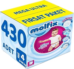 Molfix 4 Numara Maxi 86'lı 5 Adet Külot Bez