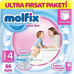 Molfix 4 Numara Maxi 86'lı Külot Bez