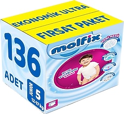 Molfix 5 Numara Junior 68'li 2 Adet Külot Bez