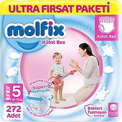 Molfix 5 Numara Junior 68'li 4 Adet Külot Bez