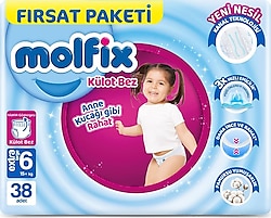 Molfix 6 Numara Extra Large 38'li Külot Bez