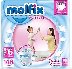 Molfix 6 Numara Extra Large 148'li Külot Bez