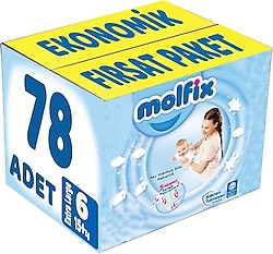 Molfix 6 Numara Extra Large 78'li Bebek Bezi