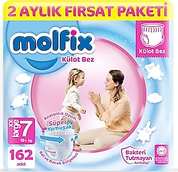 Molfix 7 Numara XX Large 162'li Külot Bez