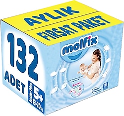 Molfix 5+ Numara Junior Plus 44'lü 3 Adet Bebek Bezi