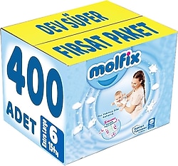 Molfix 6 Numara Extra Large 100'lü 4 Adet Bebek Bezi