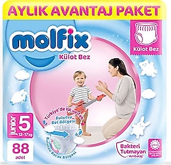 Molfix 5 Numara Junior 44'lü 2 Adet Külot Bez