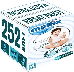 Molfix Premium 5 Numara Junior 42'li 6 Adet Bebek Bezi