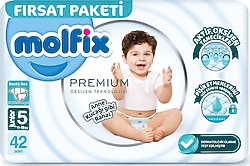 Molfix Premium 5 Numara Junior 42'li Bebek Bezi