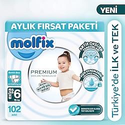 Molfix Premium 6 Numara Extra Large 102'li Bebek Bezi