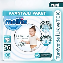 Molfix Premium 6 Numara Extra Large 108'li Bebek Bezi