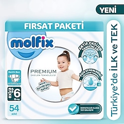 Molfix Premium 6 Numara Extra Large 54'lü Bebek Bezi