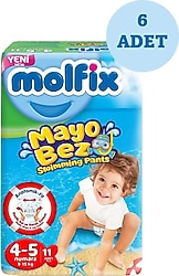 Molfix Swimming Pants 4-5 Numara 11'li 6 Adet Mayo Bez