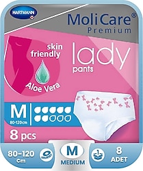 Molicare Premium Lady Emici Külot Orta Boy M 8'li Hasta Bezi