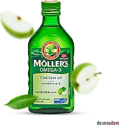 Möllers Omega 3 Elma Aromalı Balık Yağı 250 ml Şurup
