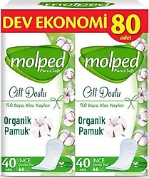 Molped Pure & Soft Cilt Dostu İnce 80'li Günlük Ped