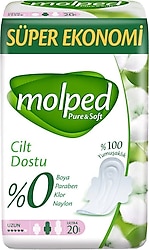 Molped Pure & Soft Uzun 20'li Süper Eko Hijyenik Ped