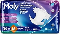 Moly Belbantlı Orta Boy M 30'lu 4 Adet Hasta Bezi