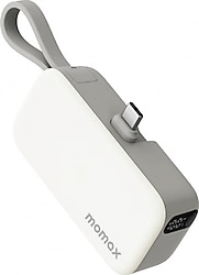Momax 1-Power Mini Beyaz 5000 mAh Type-C Hızlı Şarj Powerbank