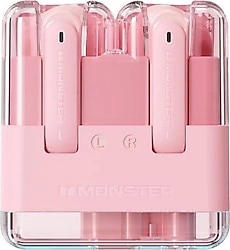 Monster Airmars XKT12 TWS Pembe Kulak İçi Bluetooth Kulaklık