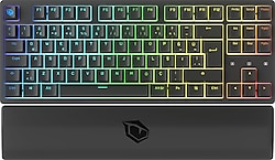 Monster Pusat Rapid Pro Siyah RGB TKL Red Switch Kablolu Mekanik Oyuncu Klavyesi