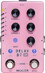 Mooer D7 X2 Stereo Delay Pedalı