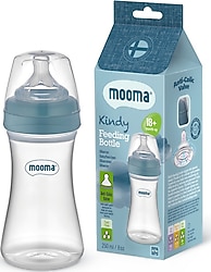 Mooma Kindy 6-18 Ay Orta Akış Mavi Biberon 250 ml