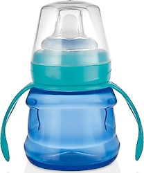 Mooma Kindy Mavi Damlatmaz Alıştırma Bardağı 6 Ay+ 200 ml