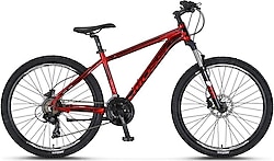 Mosso Wildfire HD 26 Jant 21 Vites Erkek Dağ Bisikleti Kırmızı-Siyah