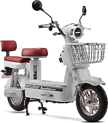 Motolux GO55 800 W Elektrikli Motosiklet Beyaz