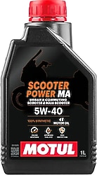 Motul Scooter Power 5W-40 MA 4T 1 lt Motosiklet Yağı
