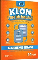 Mozaik Yayınları 8. Sınıf LGS Fen Bilimleri Klon 13 Deneme