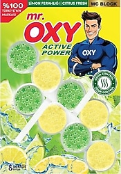 Mr. Oxy Limon Ferahlığı Klozet Wc Blok 2x50 gr
