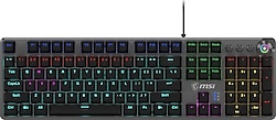 MSI Forge GK310 RGB Red Switch Kablolu Mekanik Oyuncu Klavyesi