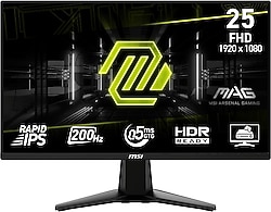 MSI MAG 255F E20 24.5" 0.5 ms Full HD IPS 200 Hz Oyuncu Monitörü