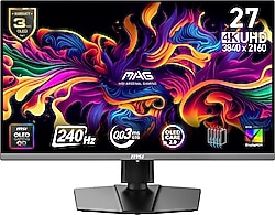 MSI MAG 272UP QD-OLED X24 27" 0.03 ms 4K Pivot 240 Hz Oyuncu Monitörü