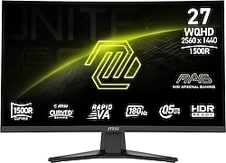 MSI MAG 275CQF E18 27" 0.5 ms 2K Curved 180 Hz Oyuncu Monitörü