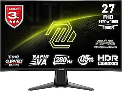 MSI MAG 276CXF 27" 0.5 ms Full HD Curved 280 Hz Oyuncu Monitörü
